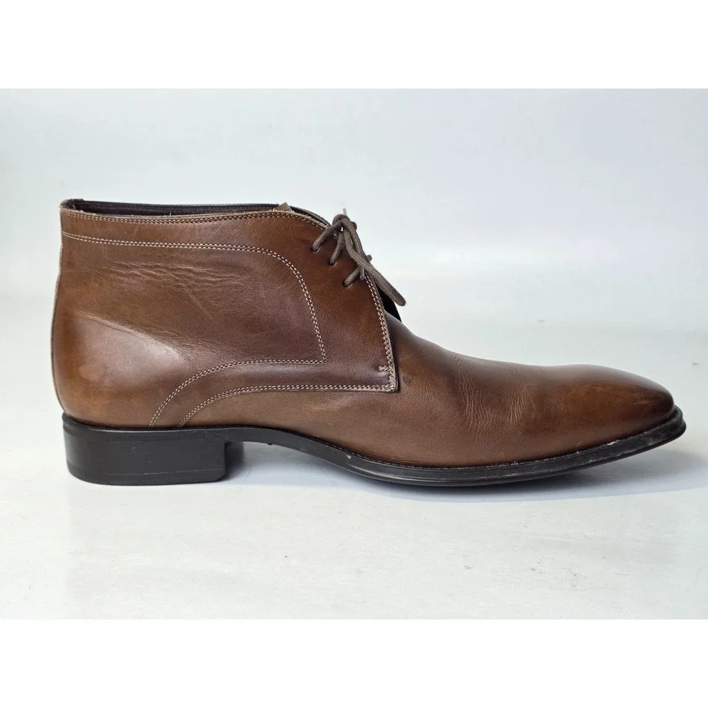 Mezlan Usini Men's Boots Size 10 M Brown Leather Classic Chukka‎ Shoes 18154